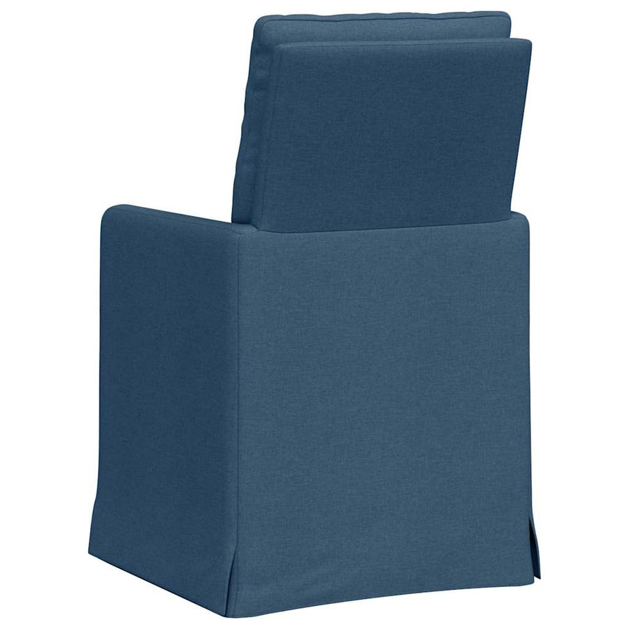 Eetstoelen 2 pcs Blauw 57 x 67 x 98 cm Stof