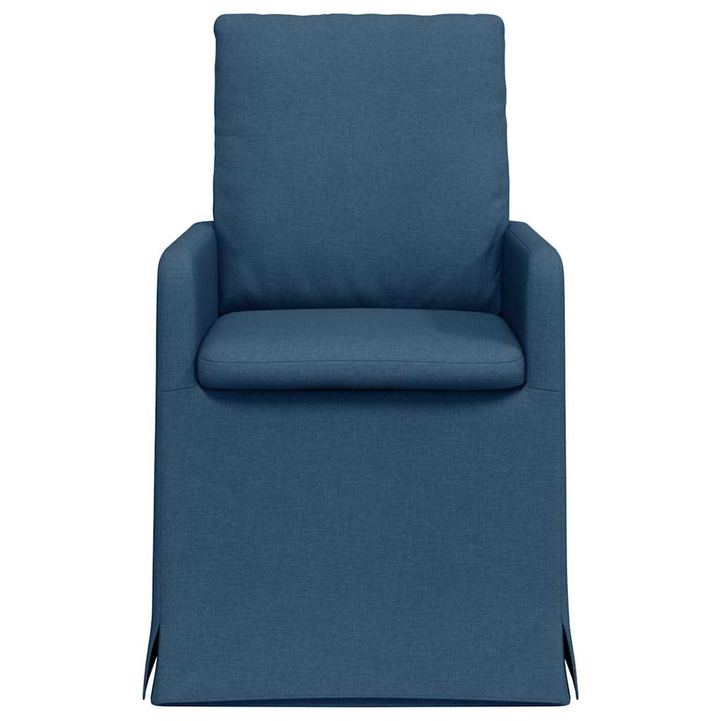 Eetstoelen 2 pcs Blauw 57 x 67 x 98 cm Stof
