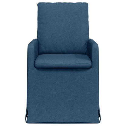 Eetstoelen 2 pcs Blauw 57 x 67 x 98 cm Stof