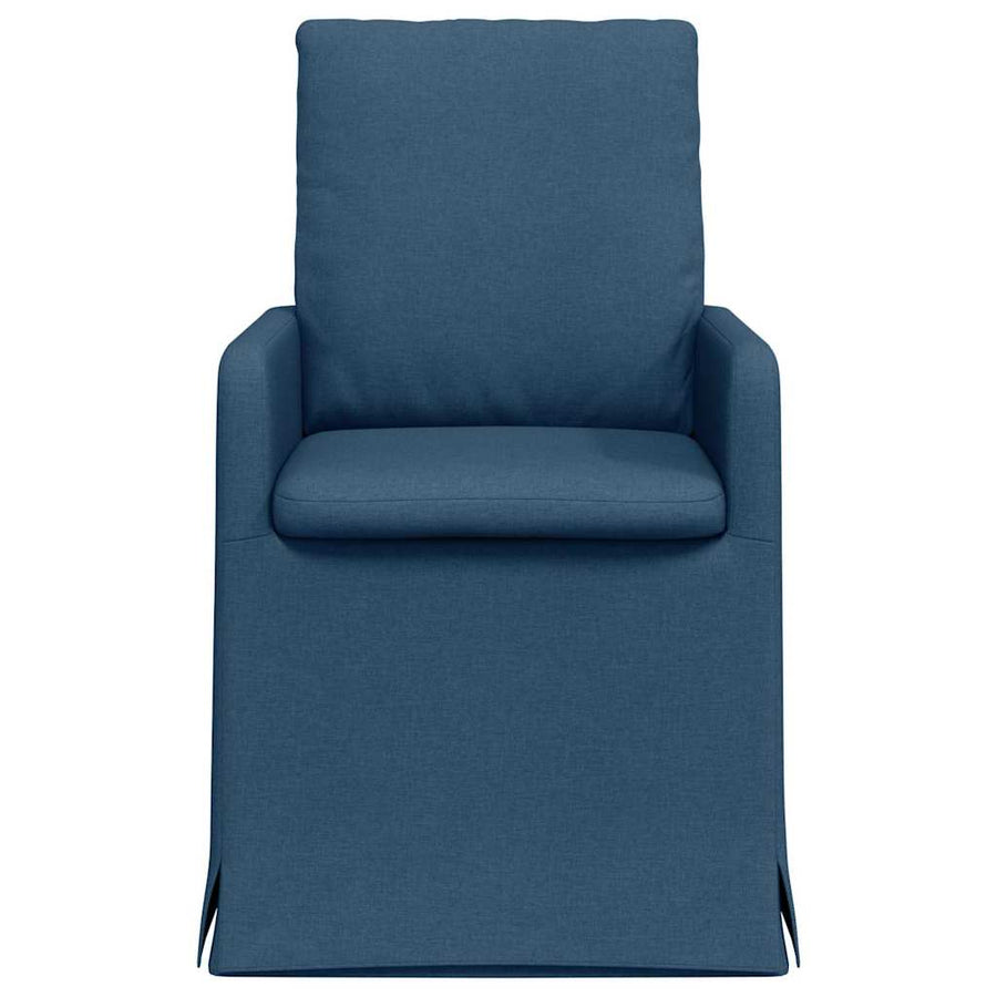 Eetstoelen 2 pcs Blauw 57 x 67 x 98 cm Stof