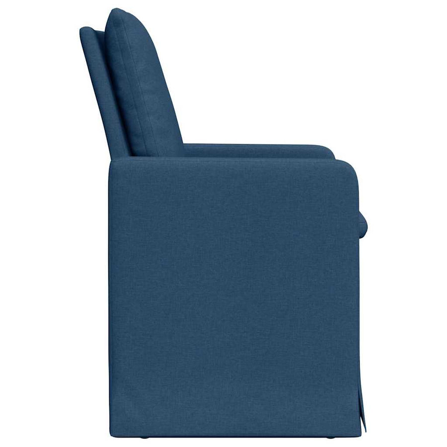 Eetstoelen 2 pcs Blauw 57 x 67 x 98 cm Stof