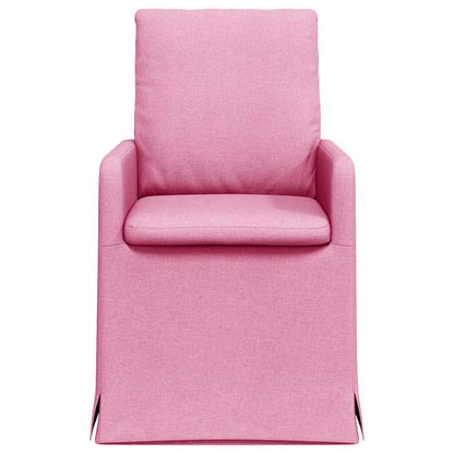 Eetstoelen 2 pcs Roze 57 x 67 x 98 cm Stof