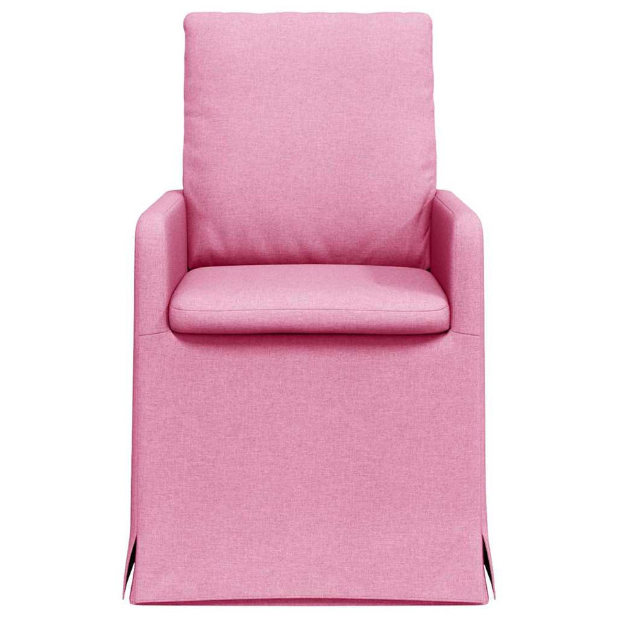 Eetstoelen 2 pcs Roze 57 x 67 x 98 cm Stof