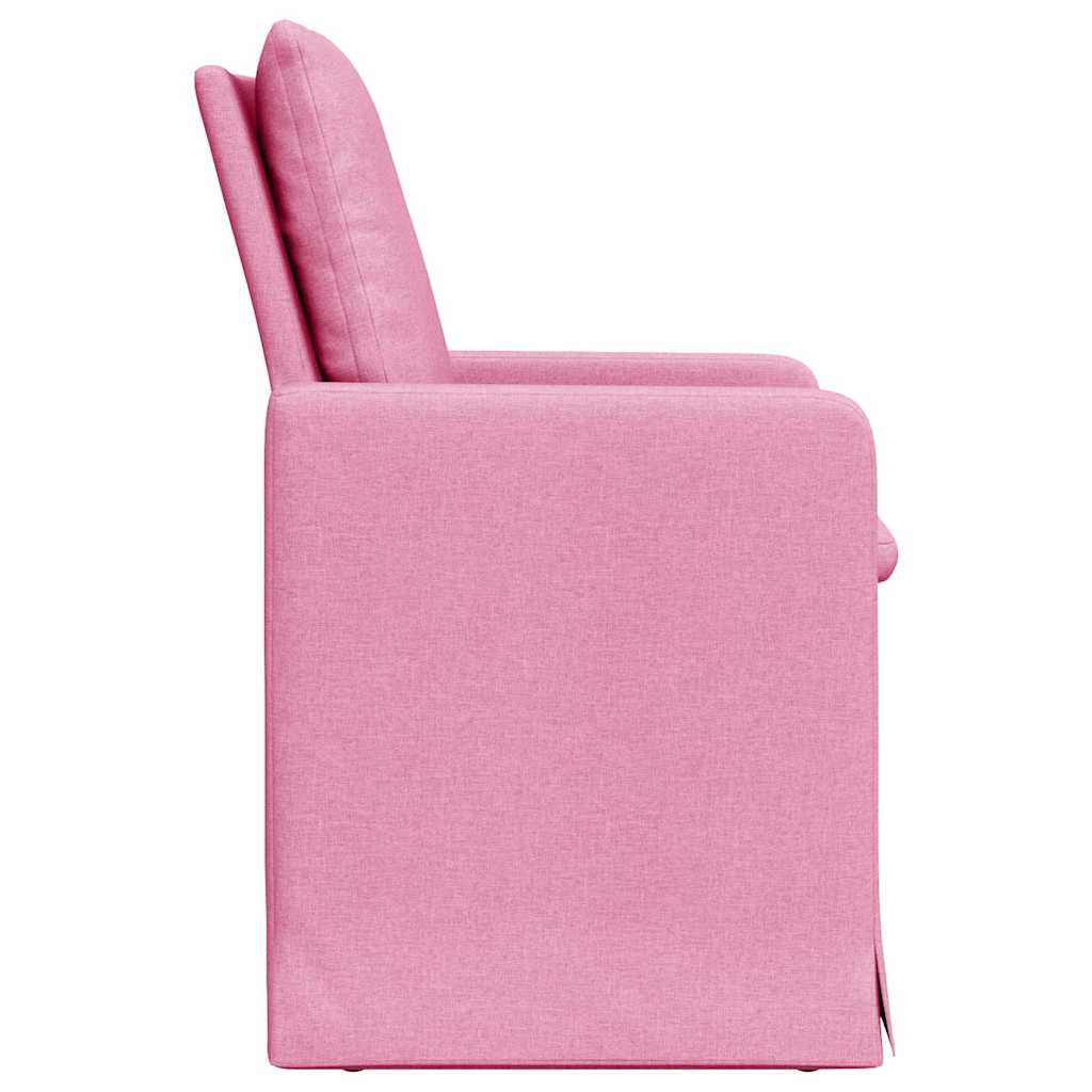 Eetstoelen 2 pcs Roze 57 x 67 x 98 cm Stof