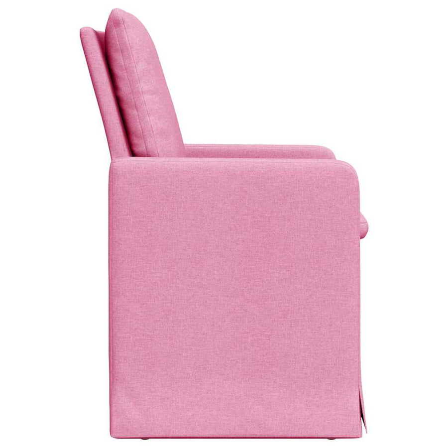 Eetstoelen 2 pcs Roze 57 x 67 x 98 cm Stof