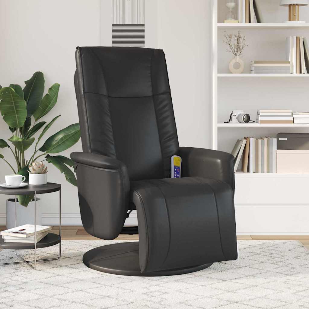 Massage Recliner Stoel Zwart 71 x 90 x 105 cm Nep Leer