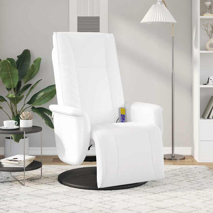 Massage Recliner Stoel Wit 71 x 90 x 105 cm PVC
