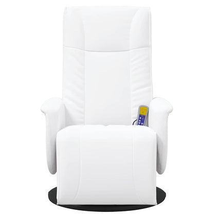 Massage Recliner Stoel Wit 71 x 90 x 105 cm PVC