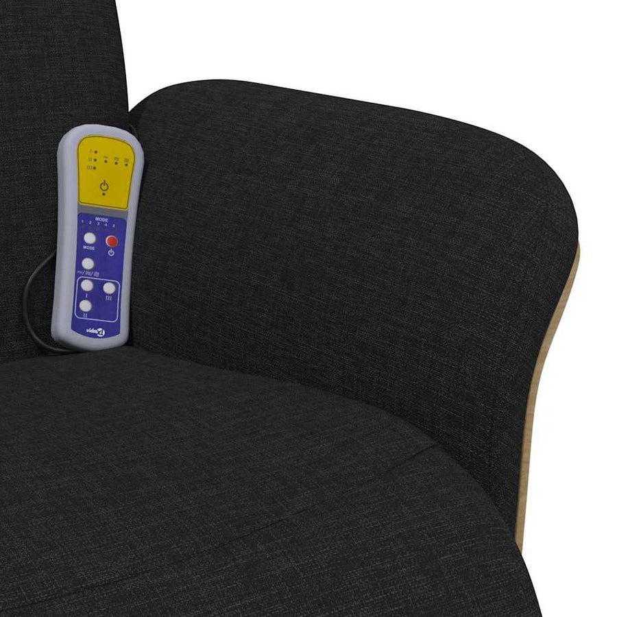 Massage Recliner Stoel Zwart 79 x 87 x 104.5 cm Stof