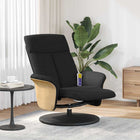 Massage Recliner Black 79 x 87 x 104.5 cm Fabric