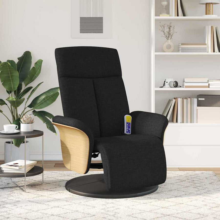 Massage Recliner Stoel Zwart 79 x 87 x 104.5 cm Stof