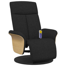 Massage Recliner Stoel Zwart 79 x 87 x 104.5 cm Stof