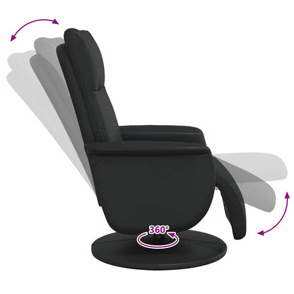 Massage Recliner Stoel Zwart 71 x 90 x 105 cm Nep Leer