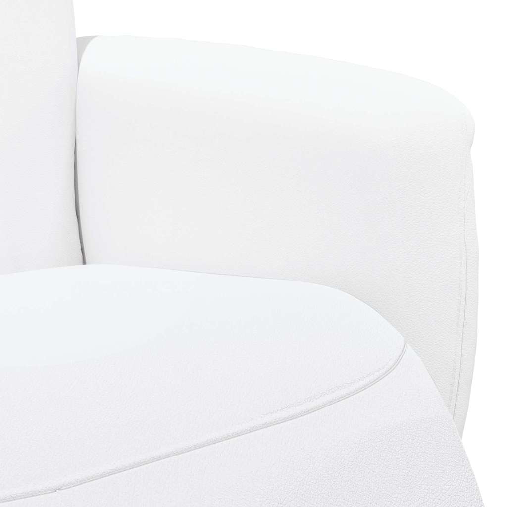 Massage Recliner Stoel Wit 71 x 90 x 105 cm Nep Leer