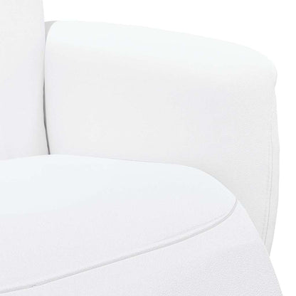 Massage Recliner Stoel Wit 71 x 90 x 105 cm Nep Leer