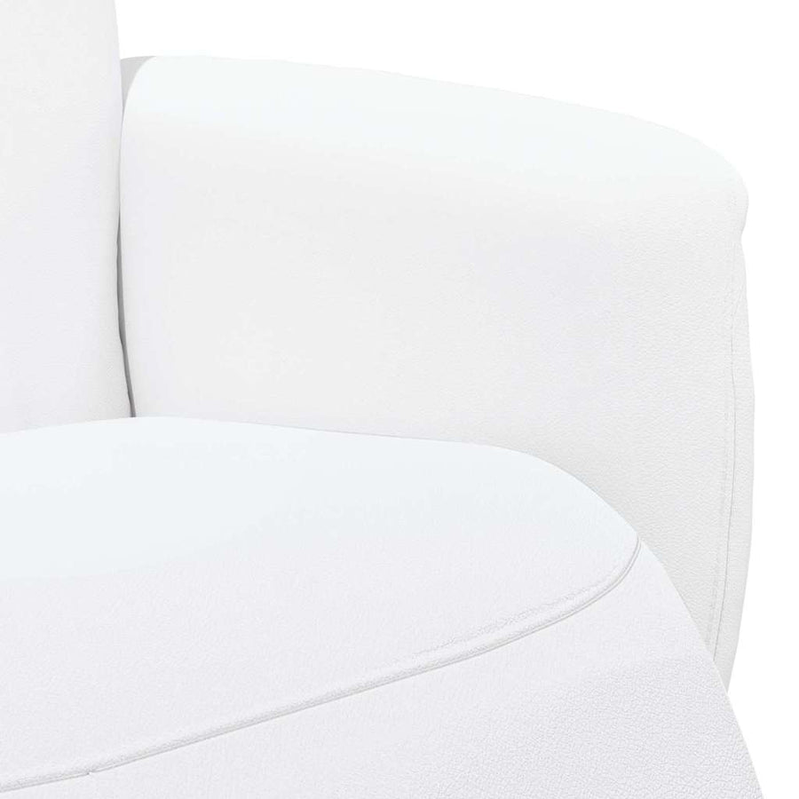 Massage Recliner Stoel Wit 71 x 90 x 105 cm Nep Leer