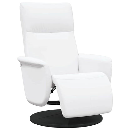 Massage Recliner Stoel Wit 71 x 90 x 105 cm Nep Leer