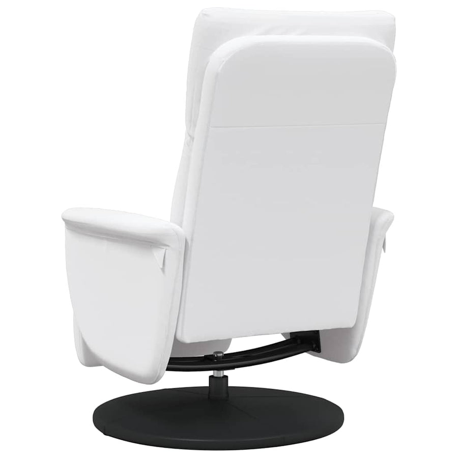 Massage Recliner Stoel Wit 71 x 90 x 105 cm Nep Leer