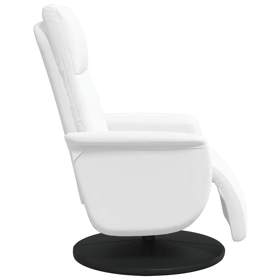 Massage Recliner Stoel Wit 71 x 90 x 105 cm Nep Leer