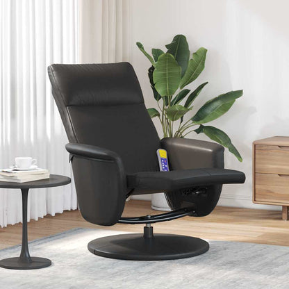 Massage Recliner Stoel Zwart 71 x 90 x 105 cm Nep Leer