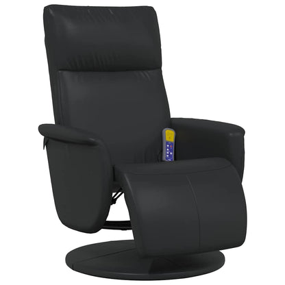 Massage Recliner Stoel Zwart 71 x 90 x 105 cm Nep Leer