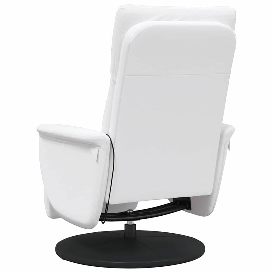 Massage Recliner Stoel Wit 71 x 90 x 105 cm Nep Leer