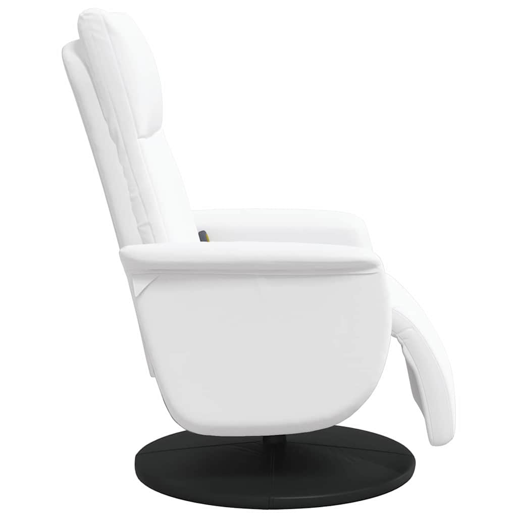 Massage Recliner Stoel Wit 71 x 90 x 105 cm Nep Leer
