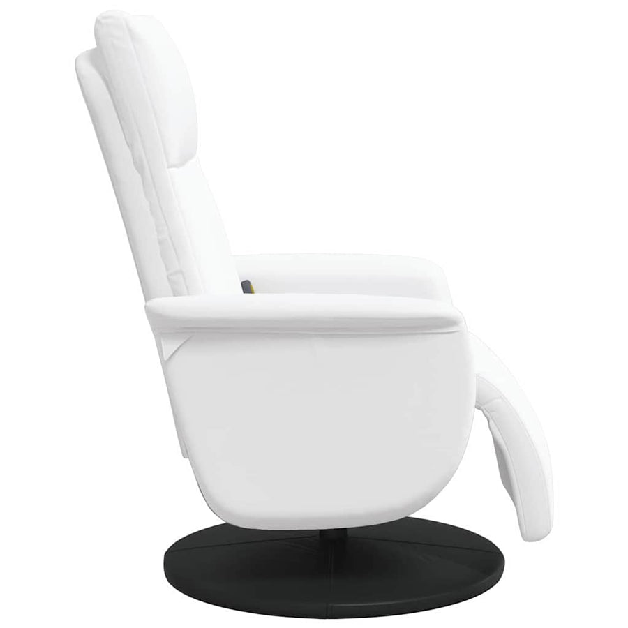 Massage Recliner Stoel Wit 71 x 90 x 105 cm Nep Leer