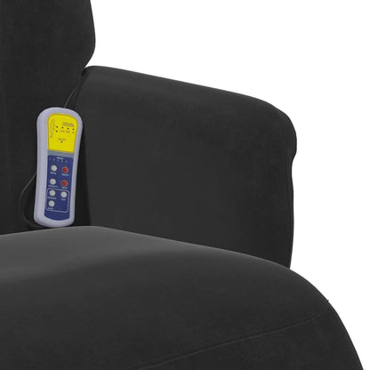 Massage Recliner Stoel Zwart 91 x 71 x 105.5 cm Fluweel