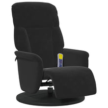Massage Recliner Stoel Zwart 91 x 71 x 105.5 cm Fluweel