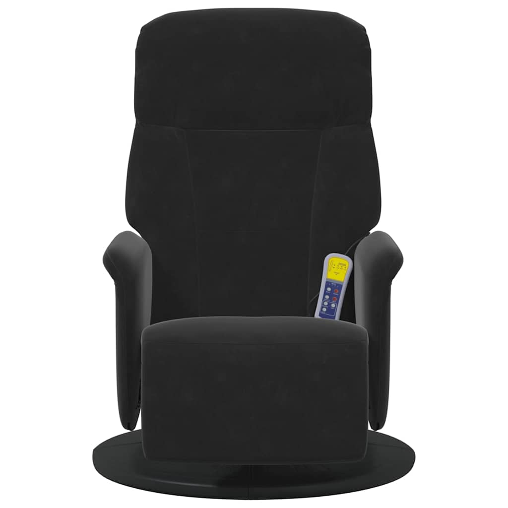 Massage Recliner Stoel Zwart 91 x 71 x 105.5 cm Fluweel