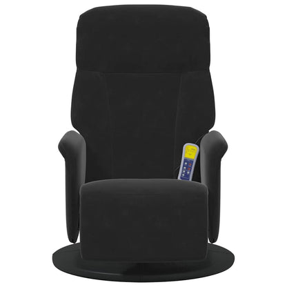 Massage Recliner Stoel Zwart 91 x 71 x 105.5 cm Fluweel