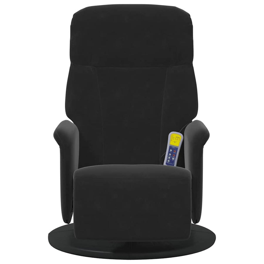 Massage Recliner Stoel Zwart 91 x 71 x 105.5 cm Fluweel