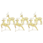 LED rendieren 6 stuks goud
