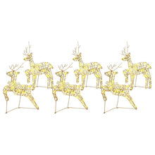 LED Rendieren met 180 LED 6 pcs Goud 64 x 42 x 15 cm PET