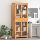 Storage cabinet set with storage with the door Brown Engineered wood
