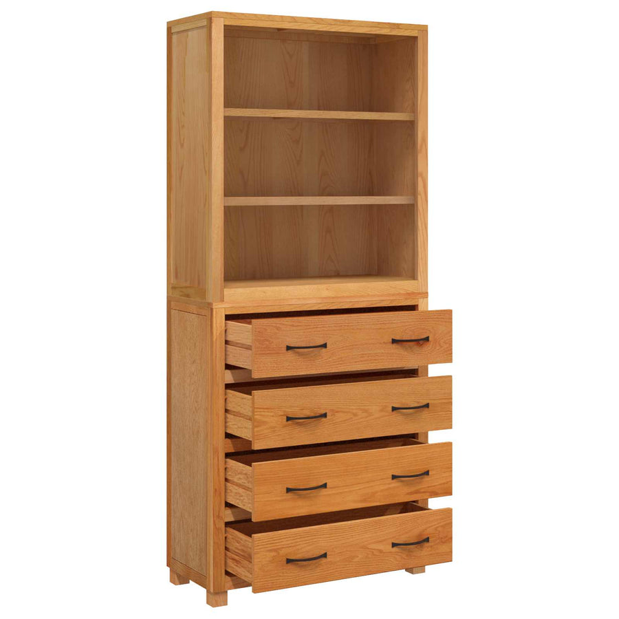 Opslagmeubel Set met lade met opslag Bruin Bewerkt hout