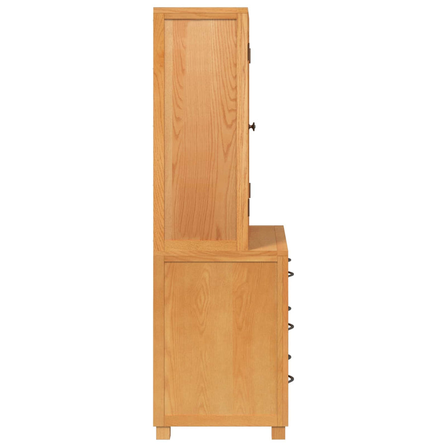 Opslagmeubel Set met lade met opslag Bruin Bewerkt hout