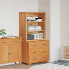 Storage Unit Set with Drawer with Storage Brown Engineered wood