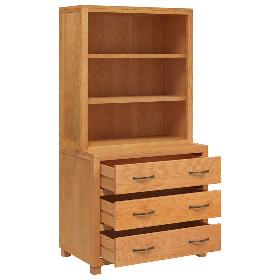 Opslagmeubel Set met lade met opslag Bruin Bewerkt hout