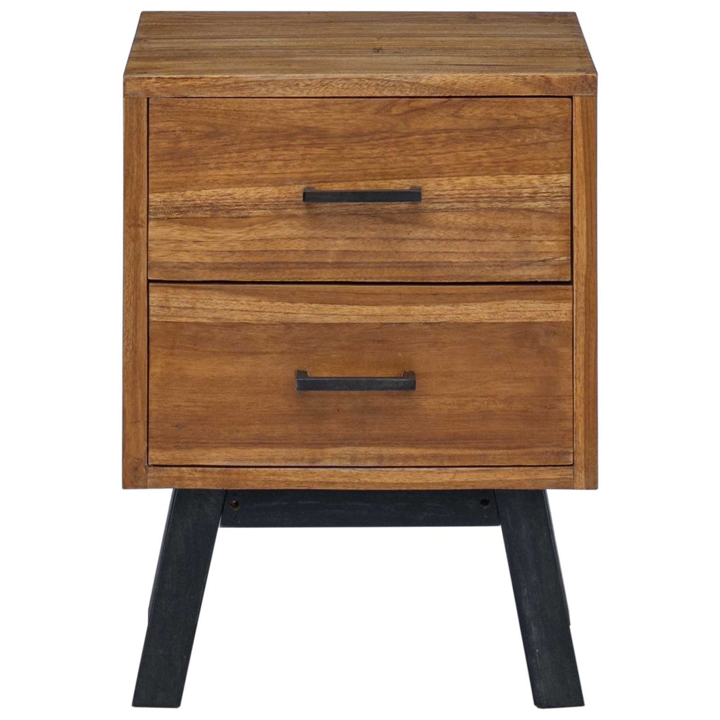 Nachtkastje met lade Bruin 40 x 35 x 55 cm Massief Teakhout