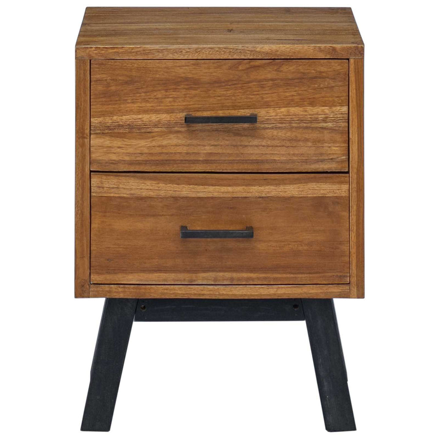 Nachtkastje met lade Bruin 40 x 35 x 55 cm Massief Teakhout