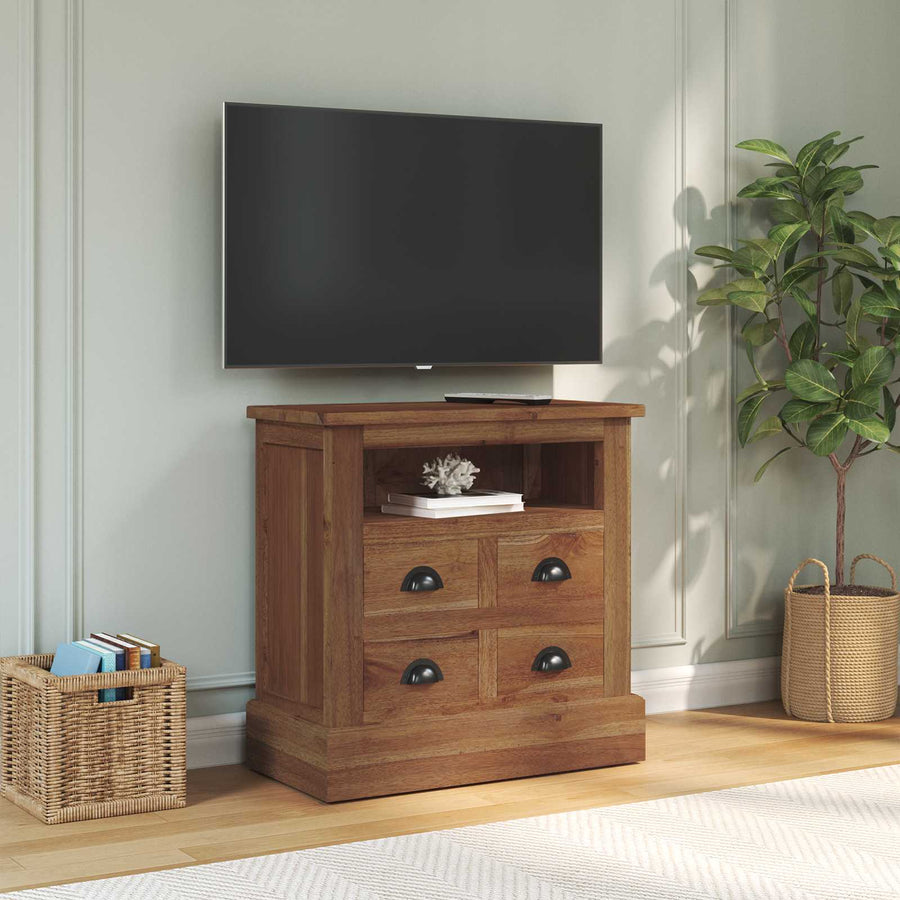 Opbergkast met lade Bruin 60 x 30 x 60 cm Massief Teakhout