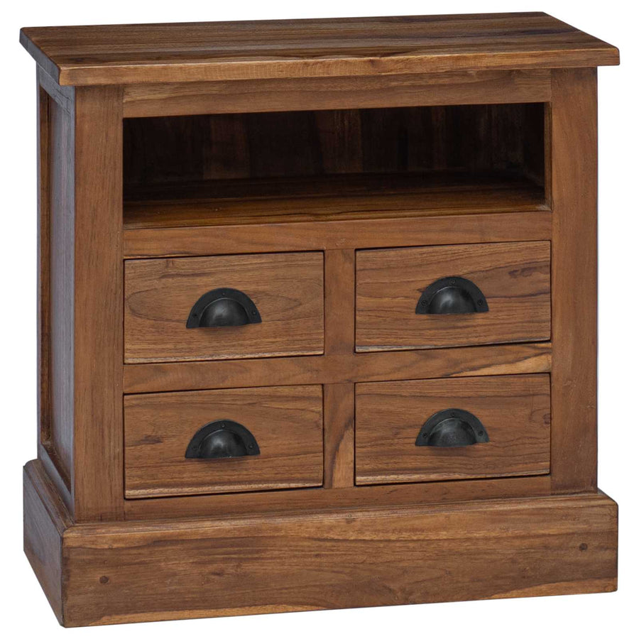 Opbergkast met lade Bruin 60 x 30 x 60 cm Massief Teakhout