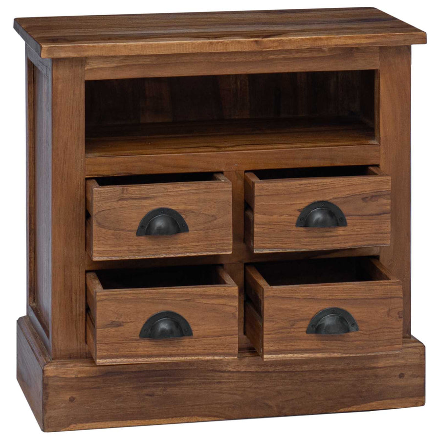 Opbergkast met lade Bruin 60 x 30 x 60 cm Massief Teakhout
