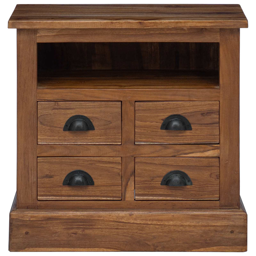 Opbergkast met lade Bruin 60 x 30 x 60 cm Massief Teakhout
