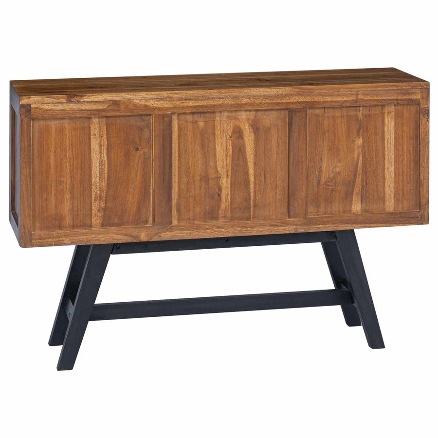 TV-standaard met lade Bruin 110 x 30 x 75 cm Massief Teakhout