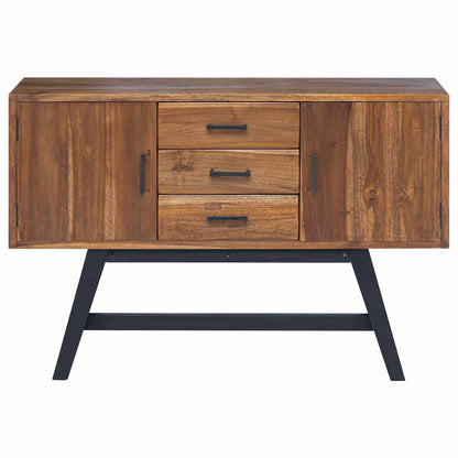 TV-standaard met lade Bruin 110 x 30 x 75 cm Massief Teakhout
