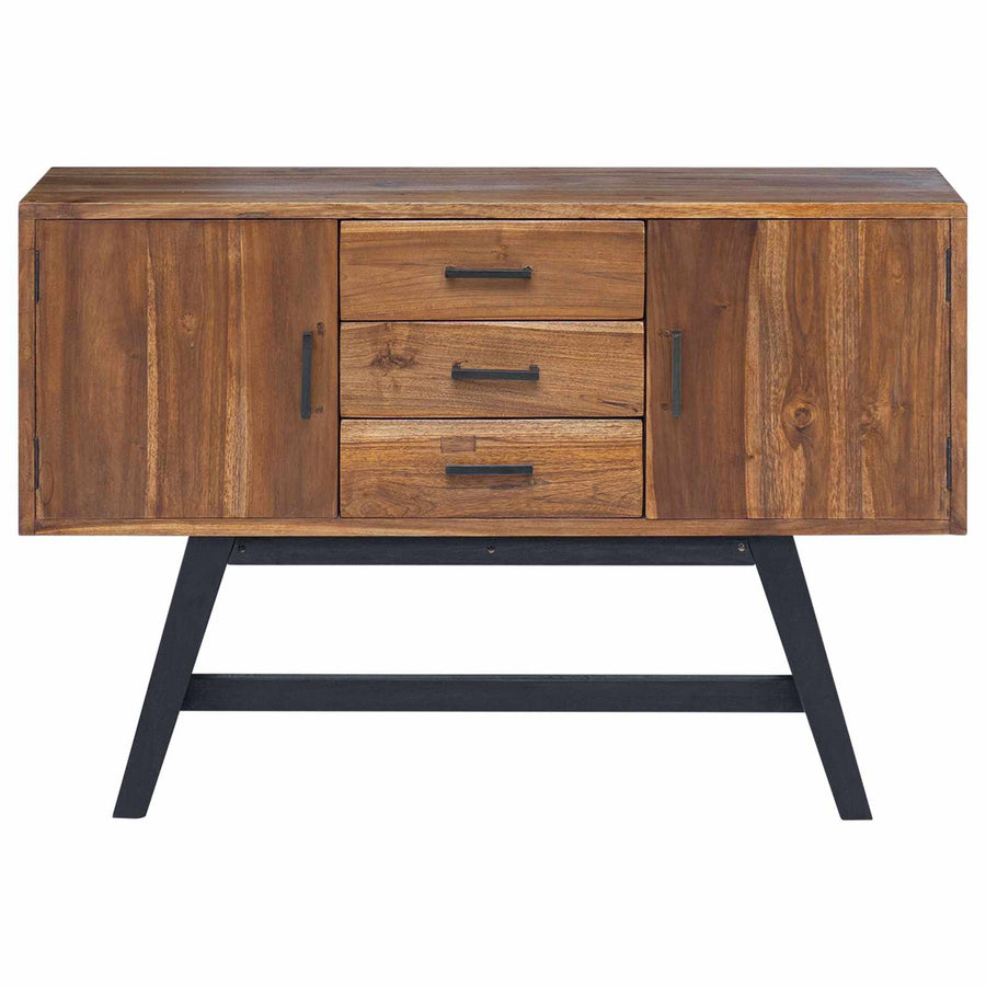 TV-standaard met lade Bruin 110 x 30 x 75 cm Massief Teakhout