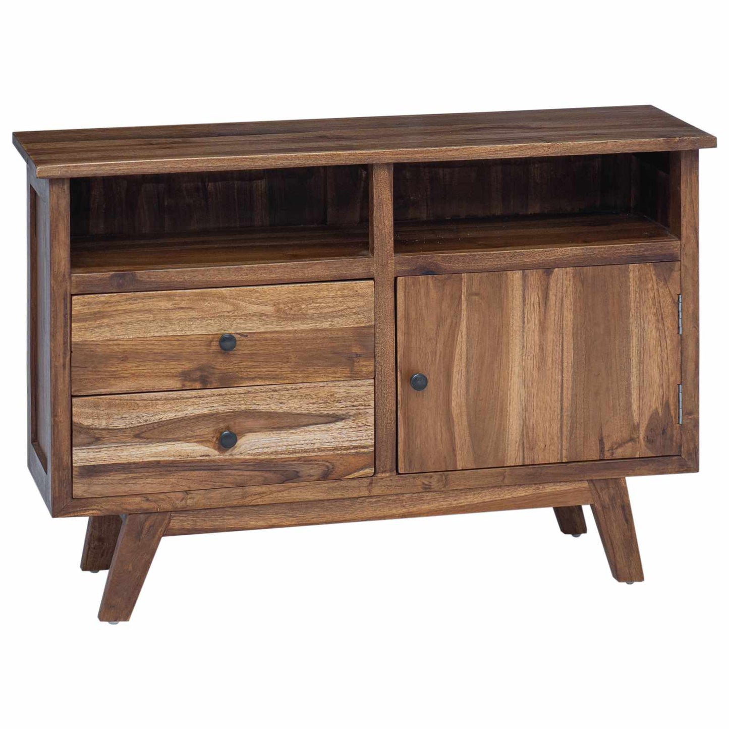 Dressoir met lade Bruin 100 x 30 x 68 cm Massief Teakhout